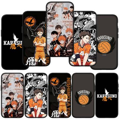 Pouzdro na telefon pro Samsung Galaxy S25 S24 S23 iPhone 16 15 Xiaomi Redmi Note 14 13 12 16E 11 Pro Max OPPO Moto Huawei Karasuno Haikyuu Shoyo Hinata Kryt