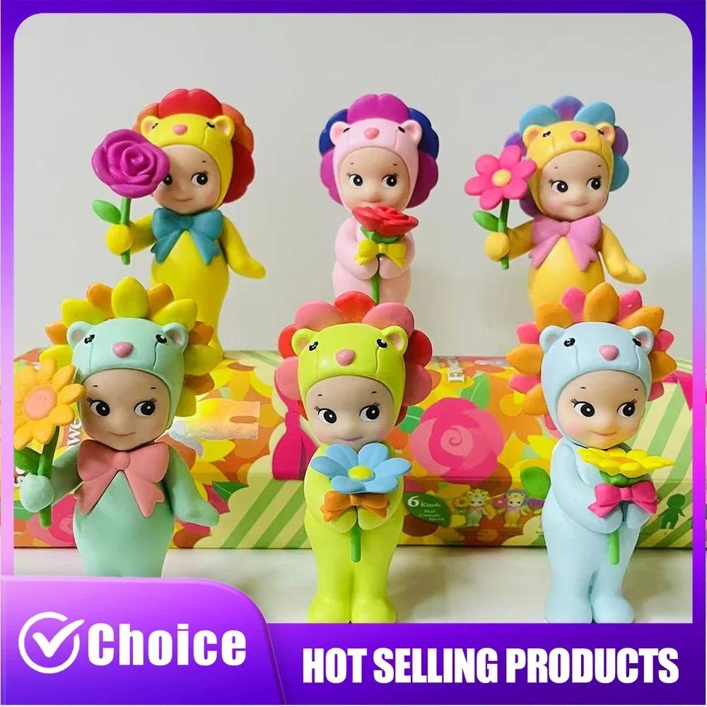 1Pc Random Sonny Angel Blind Box Flower Series Mini Cute Anime Figure Collectible Doll Gift for Kids Fans Christmas Birthday