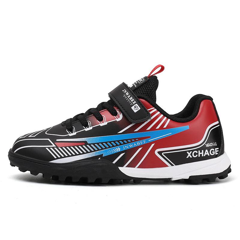 New Children's Velcro Football Training Shoes - No-Tie AGTF Sports Shoes for Students