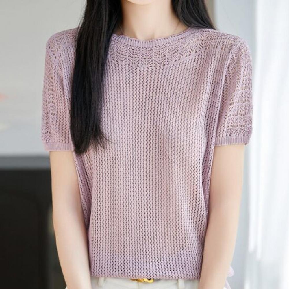 Navava Women Cool Daily Punching ShorT Sleeve KniT T shirT Nk3673