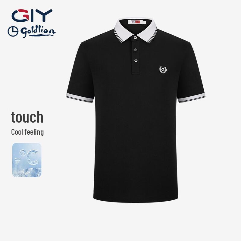 Goldlion Men s 2026 New Lapel Short Sleeve Polo Shirt 2XL
