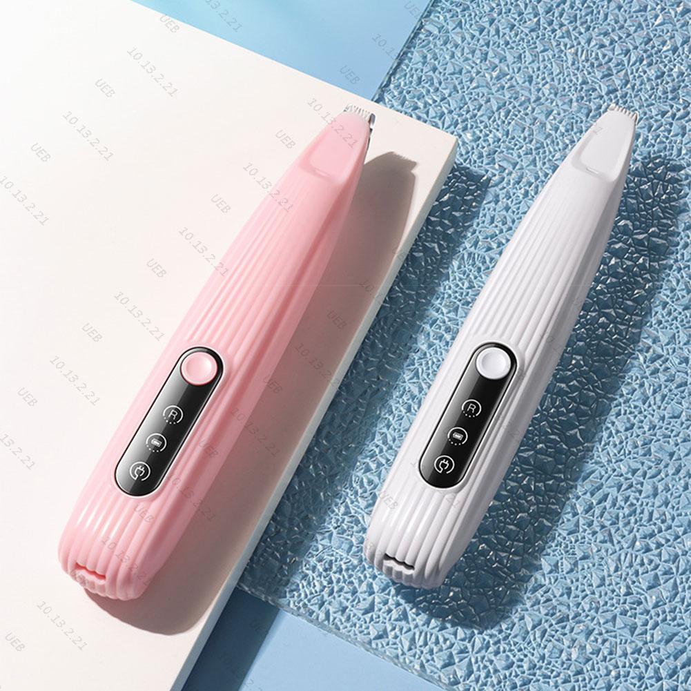 Cat Paw Trimmer Pet Grooming Shaver USB Rechargeable Hair Trimmer with Light Cat Trimmer LED Display for Eyes Ears Face Rump