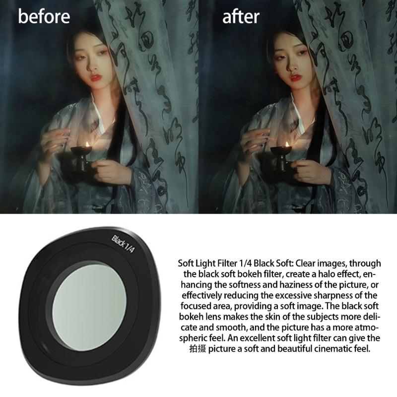 Protective Waterproof Lens Filter For Action Cameras High Light Transmission Scratch Resistant Aluminum Alloy Frame