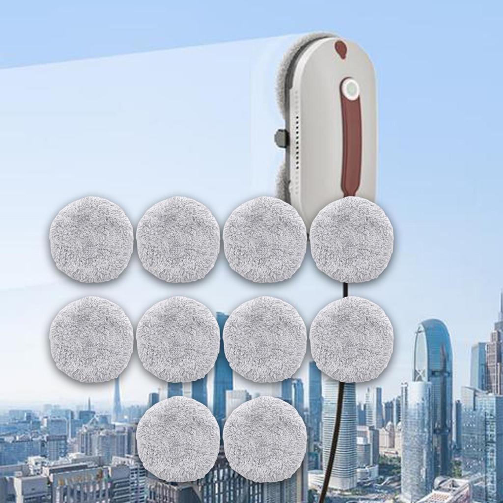 10 Pack of Cleaning Pads for Window Robot, Microfiber Cloth Glass And Tile