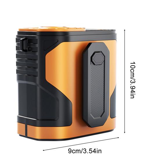 

Высокоскоростной вентилятор с креплением на талии, портативный вентилятор с креплением на шее, 5100 об/мин, мощный воздушный поток, малошумный персональный вентилятор для охлаждения воздуха оранжевый