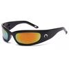 Sunglasses Crescent Sun Glasses Futuristic Fashionable I Disco Hip-hop Moon Trend 18095