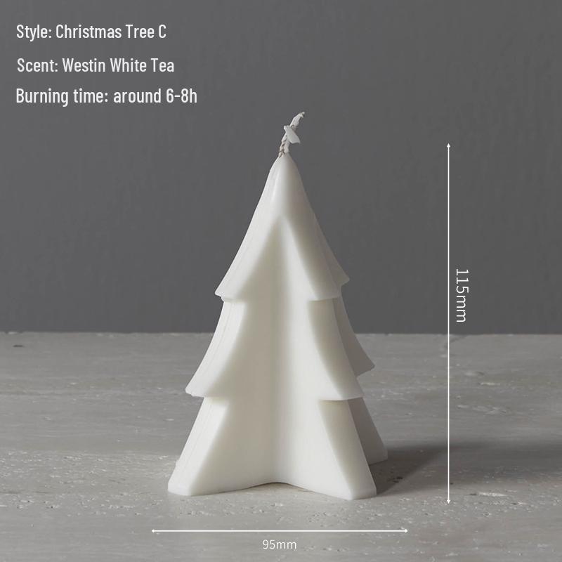 Smokeless White Retro Scented Candle for Weddings & Home Decor