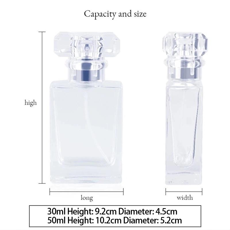 10Pcs 30/50Ml Perfume Bottle Gold Silver Empty Bottle Spray Bottle Portable Perfume Dispensing Bottles