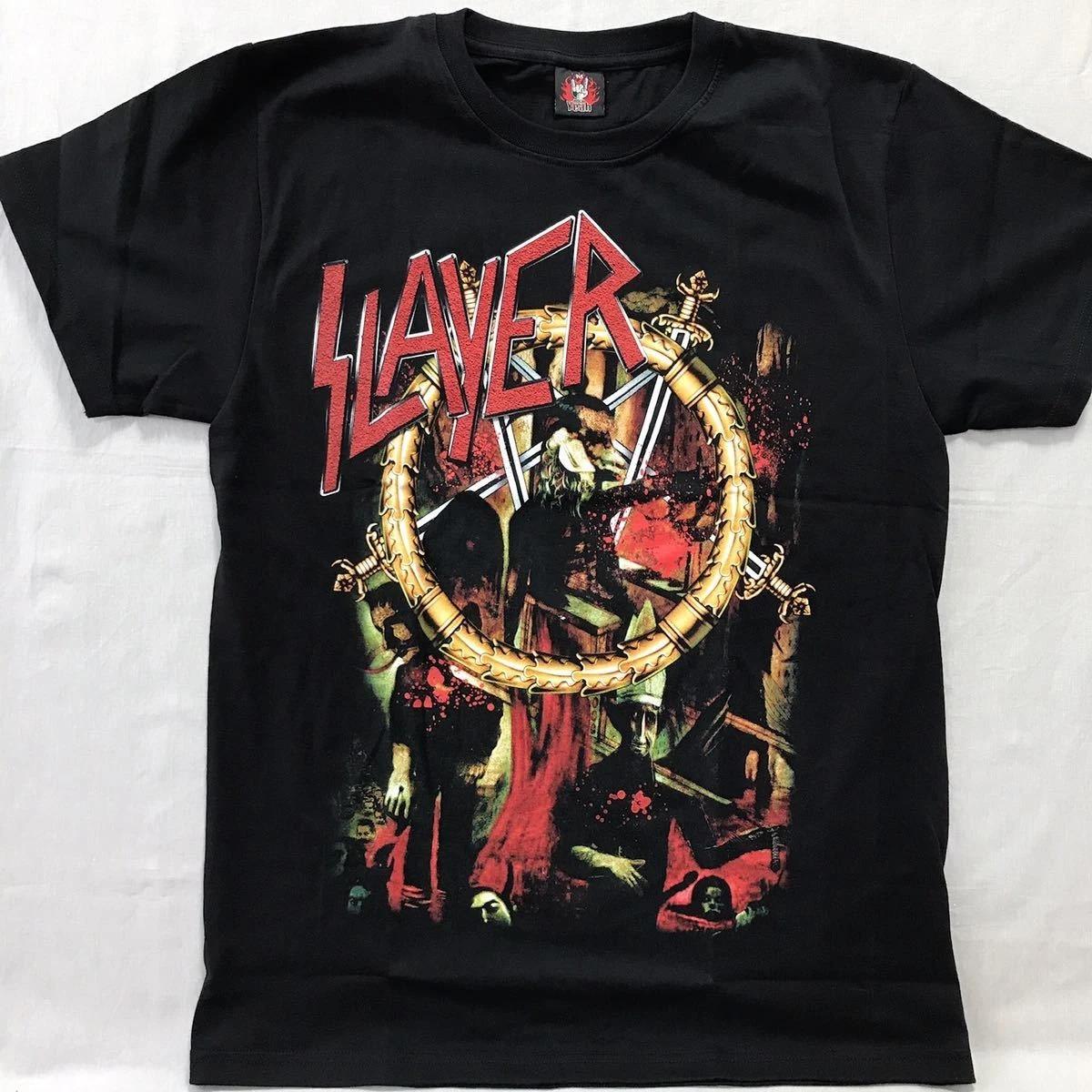 

Футболка группы Slayer Совершенно новая Размер L Трэш-метал Reign in Blood Импорт из Японии XL