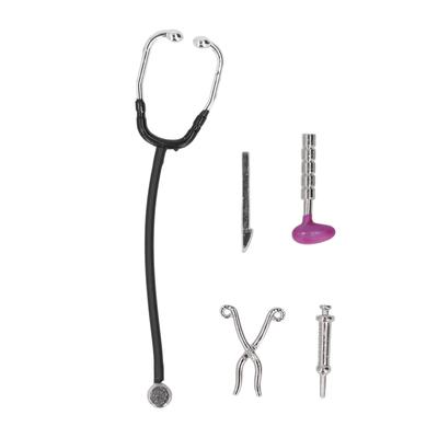 5Pcs Mini Medical Appliance Model Simulation Exquisite Dollhouse Stethoscope Set for 1:12 Doll