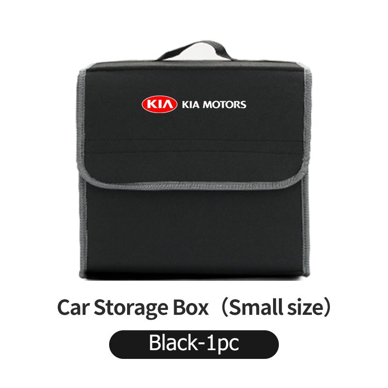 AAAFJ1 For KIA Car Foldable Felt Trunk Storage Bag Large Capacity Organizer Box Accessories Sportage Rio Ceed Niro Soul Stonic Picanto