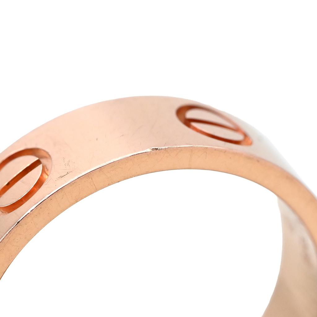 Cartier B4084800 Love Love Ring Classic ModelRing Ring 18K Pink Gold #15(JP Size) Array