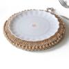 Round Jute Woven Pot Pad Heat Proof Pan Place-mat Coaster Pot Holders  Kitchen