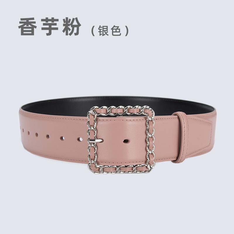

Four Seasons Available New Leather Waist Cover Women S Fashion Cowhide Belt Decorative Coat Windcoat Coat Wide Belt 105cm