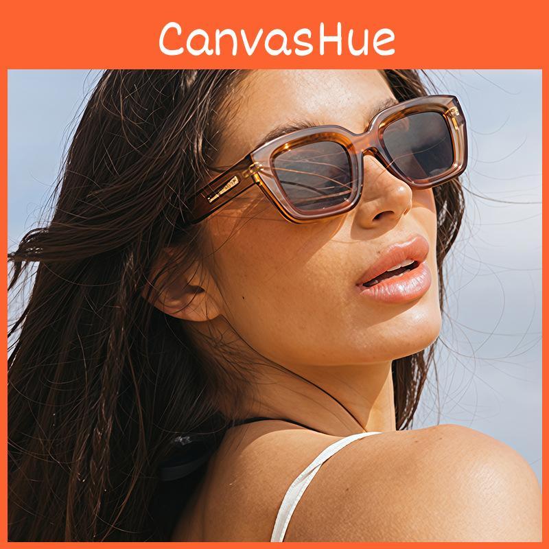 Óculos de Sol Estilo Quadrado Geométrico Uv400 Para Mulheres e Homens Com Proteção Uv Polarizada Gratuita Para Atividades ao Ar Livre