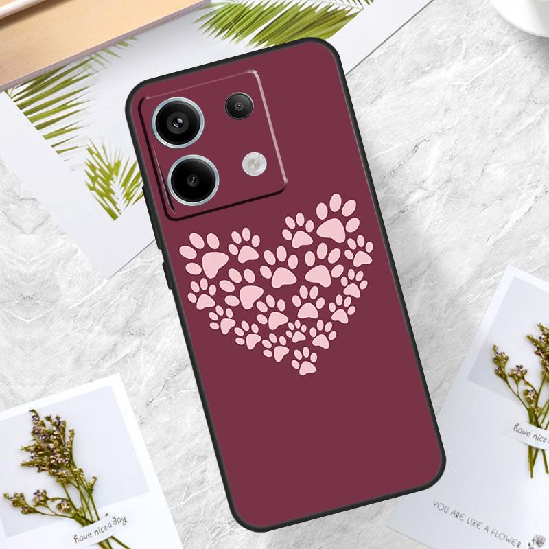 

Cat Dog Paws Case For Xiaomi Redmi Note 14 Pro 12 11 10 13 15 Pro Plus Redmi 15 14C 10C 12C 13C 15C Cover Redmi Note 9