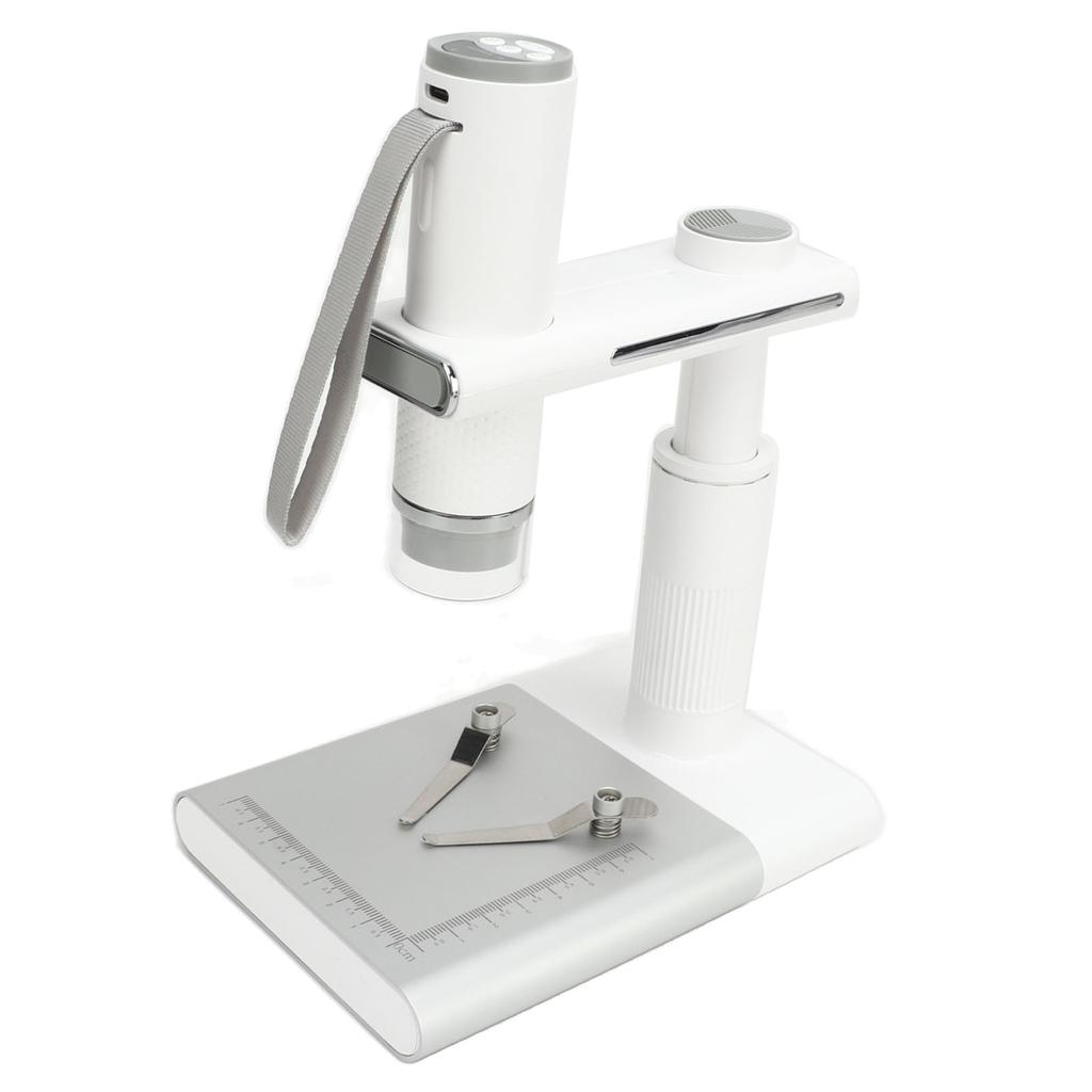 Wireless Digital Microscope 50‑1000X Magnification HD 2MP WiFi USB Microscopes Camera with 8 Adjustable LED and Stand