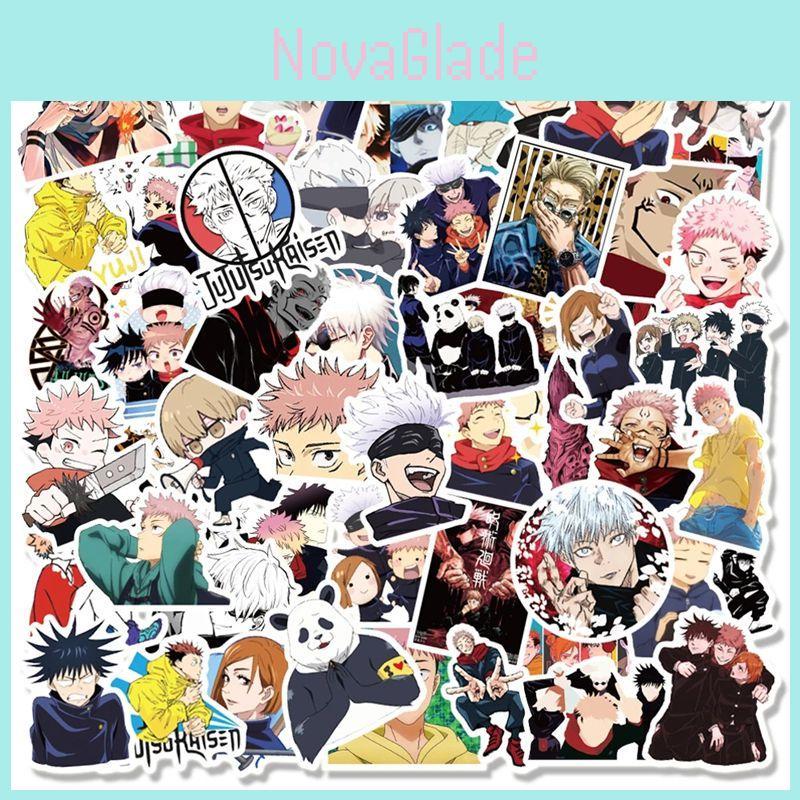 100pcs Vibrant Anime Jujutsu Kaisen Stickers Perfect For Laptops And Skateboards