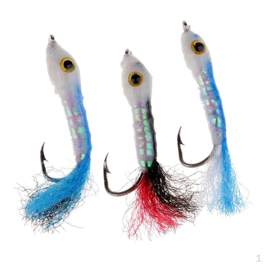 

3pcs Fly Fishing Lure Sinking Wet for Carp Bass Salmon Minow