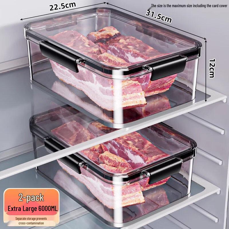 ZISIZ Large Capacity Refrigerator Food Storage Container