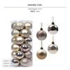 24Pack Christmas sphere decorations, Plastic Tree Hanging Decor, Multicolor Red 4cm