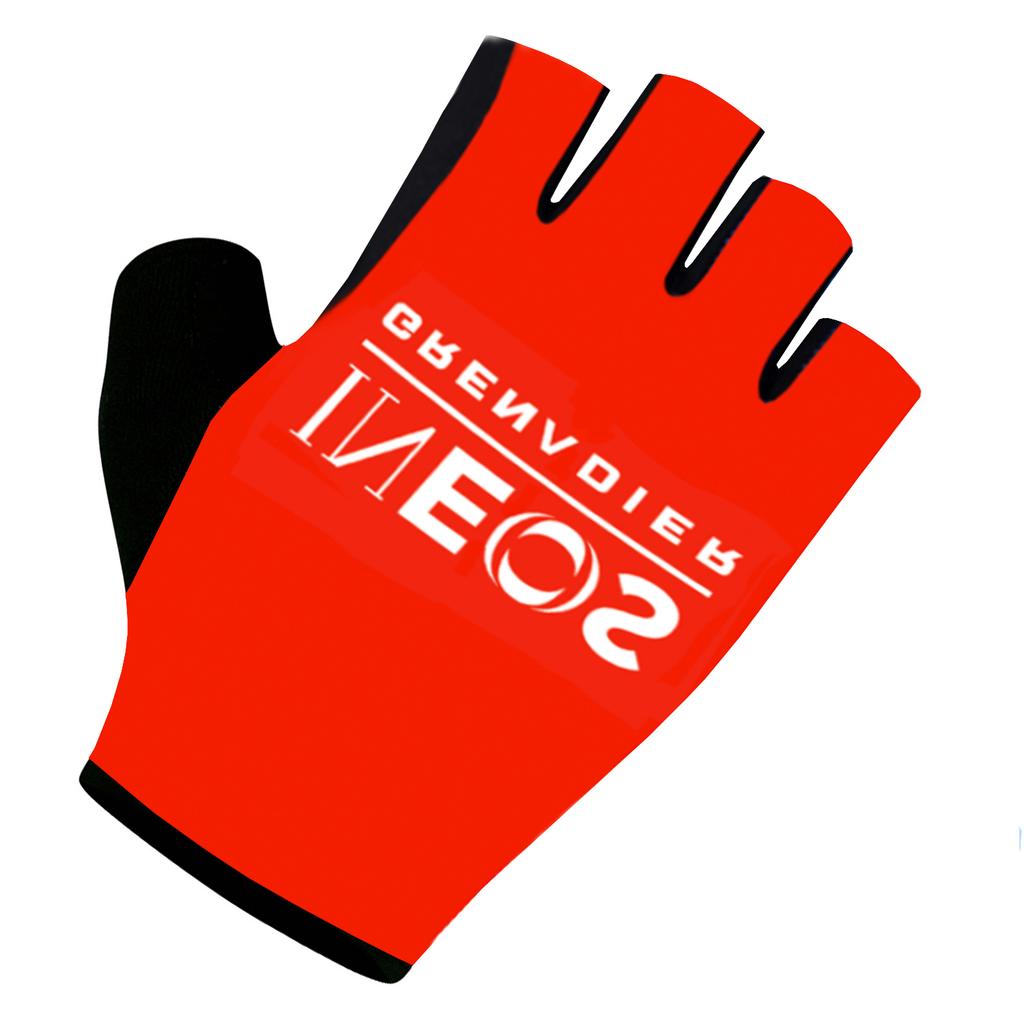 UAE 2025 Anti Slip Shock Breathable Half Finger Gloves INEOS Team Cycling Gloves Fitness Gym Bodybuilding Exercise Sports Gloves