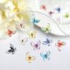 New Trendy Resin Colorful Ice Transparent 3D Fairy Butterfly Nail Art Decorations DIY Wearable Nail Accessories Wholesale