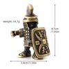 Roman Soldier Metal Model Metallic Army Figurine Perfect Gift for Boys and Girls Suitable for Desktop Display