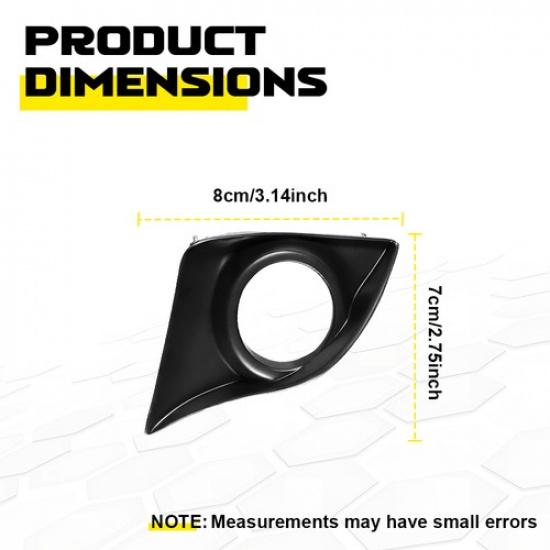 2pcs For Lexus IS IS250 IS350 2011-2013 Front Fog Light Bezel Cover Black Trim