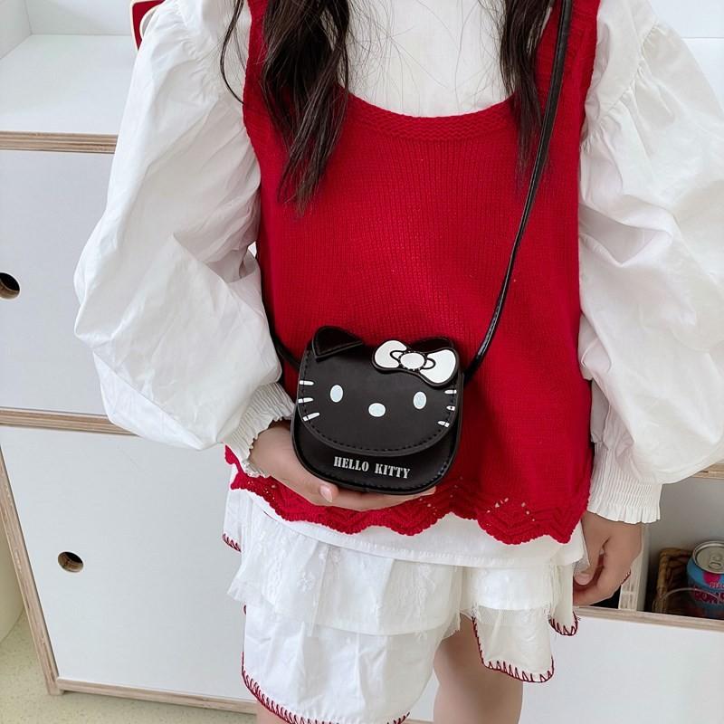 Shoulder Cross Childrens Bag Animal Cat Square Capacity Large