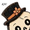 Cute Cartoon Tabletop Figures Vintage Halloween Double-Layer Wooden Decor, Spooky Character Wood Charming Retro Crafts Signs, Farmhouse Tiered