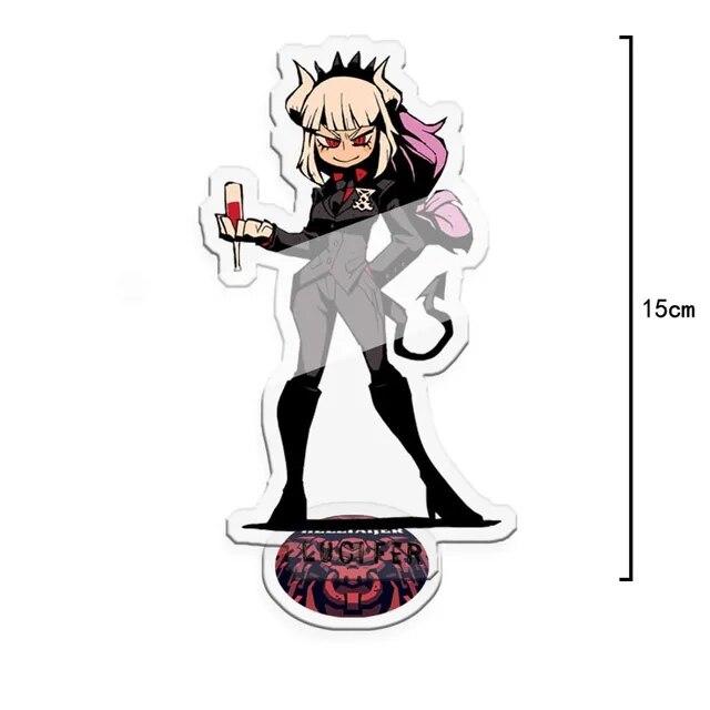 2021 Hot Anime Game Helltaker Standing Card Funny Acrylic Figure Model Desk Decor Stand Sign Fans Collection Prop Halloween Gift