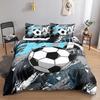 Cartoon Football Sheets, Quilt Sets, Bedding Sets, Three-Piece Digital Printing Student Dormitory Sets
