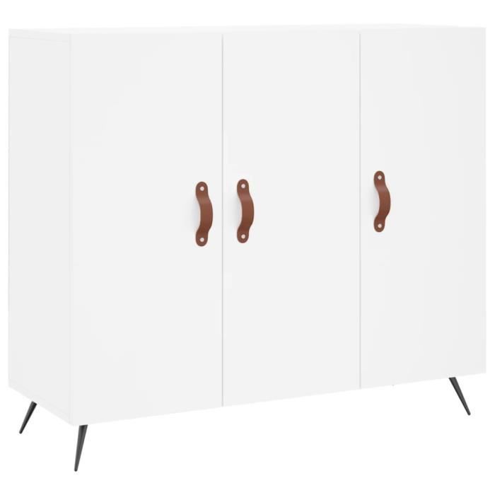VidaXL White Buffet 90x34x80 Cm Engineered Wood 828076