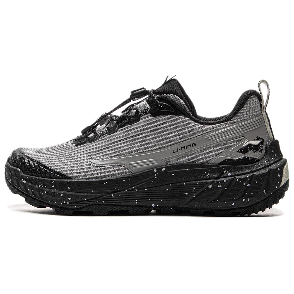 

New LiNing Slip Resistant And Abrasion Resistant Coverage Low Top Hiking Shoes Women s Gray Black AHTV004-1 37