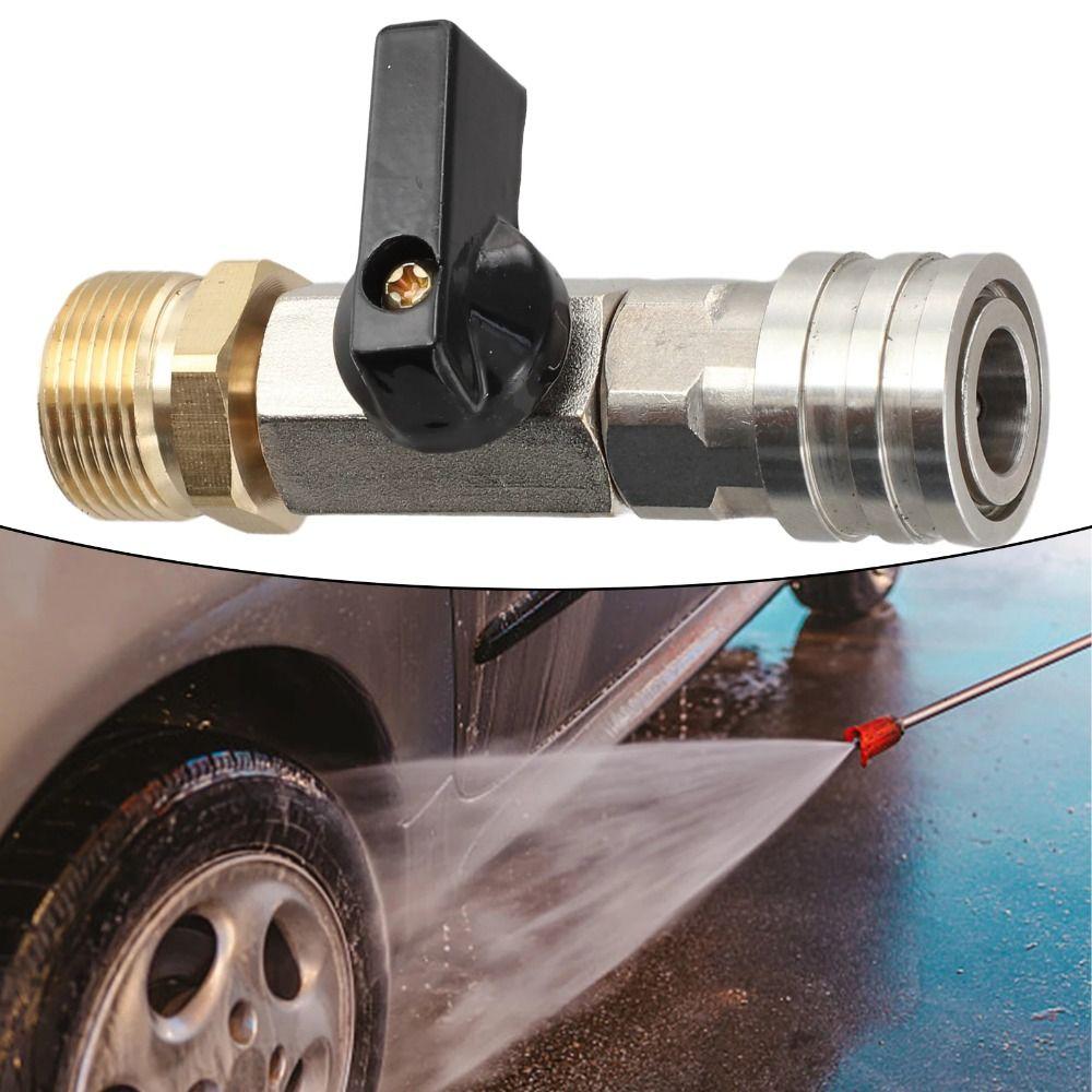 Brass Material Quick Connector 1/4 Inch Hose Switch High Pressure Washer Ball Valve  Power Washer