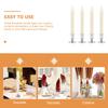 4Pcs Lights Flameless LED Flickering Candles for Wedding Christmas Holiday Party Romantic Decor