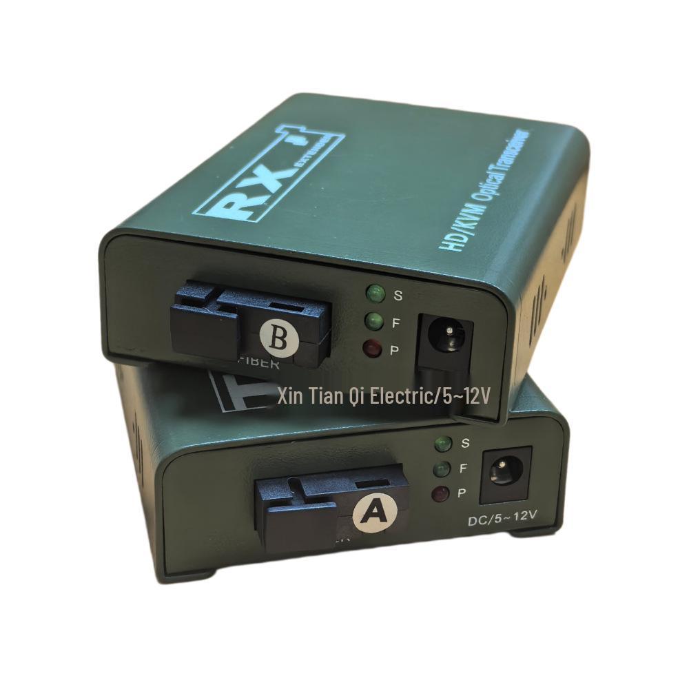 3KM HDMI & USB Fiber Optic Extender with 3.5mm Audio KVM Support