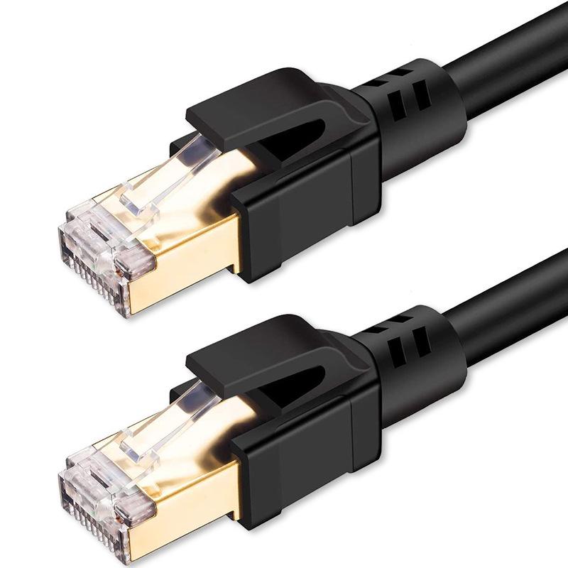 CAT8 Shielded 10 Gigabit Flat Network Cable - Pure Copper Patch Cord