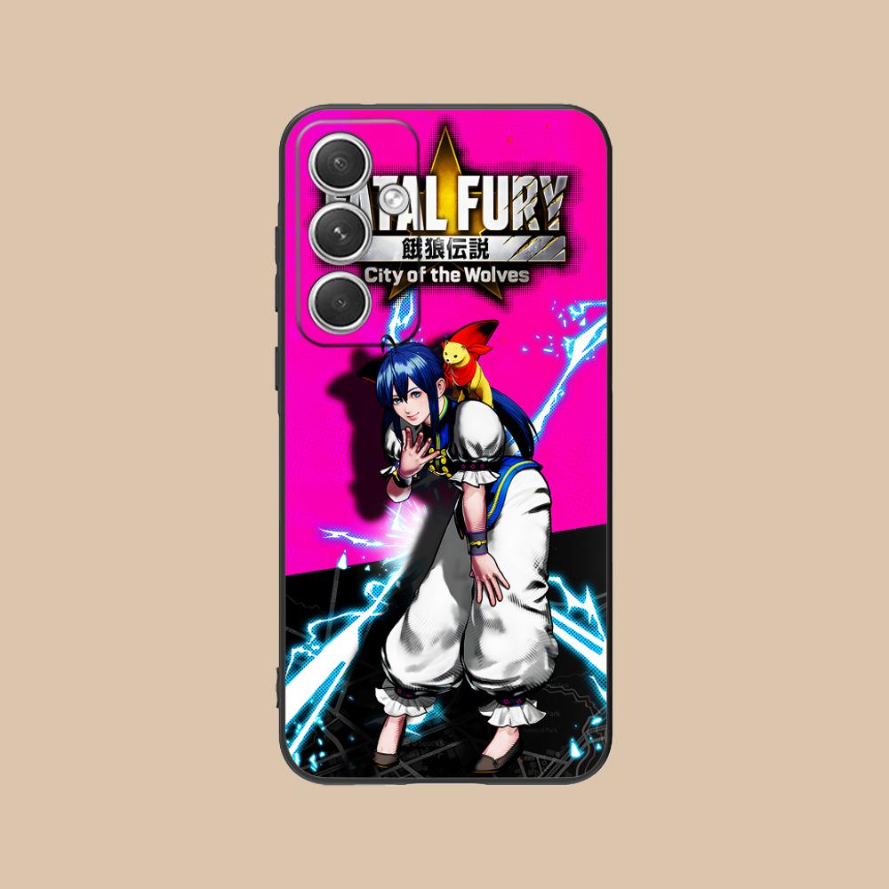 Fatal Fury Hotaru Futaba Phone Case for Samsung Galaxy S26 S25 S24 S23 S22 S21 S20 Note20 Plus FE Ultra Colorful Cover Luxury