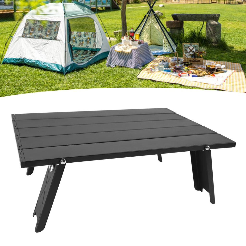 Tragbarer Strandtisch Aluminium Ultraleicht Klappbarer Campingtisch Kompakter Mini Strand Picknick Klappbarer Tisch mit Tragetasche
