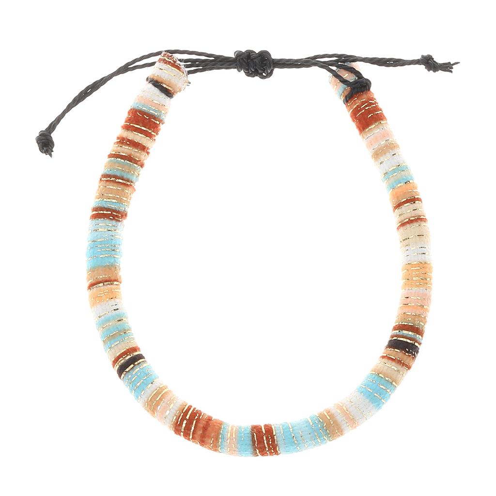 Set di Braccialetti da Spiaggia per Uomo e Donna, Braccialetti da Uomo Surfer, Braccialetti Estivi Boho Intrecciati con Cordino Regolabile, Cavigliere