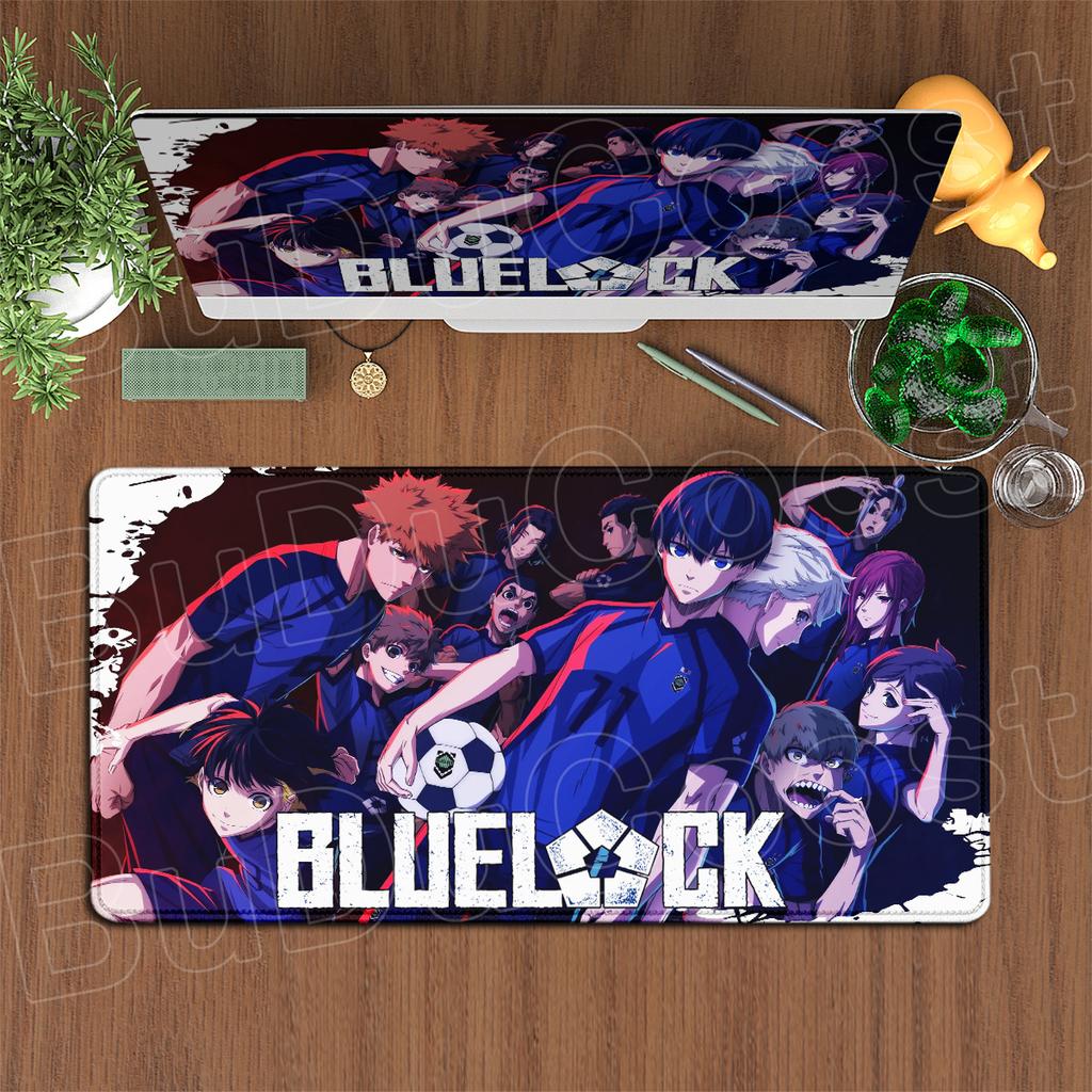 Isagi Yoichi Antypoślizgowa Gumowa Podkładka pod Mysz do Laptopa Gorące Anime Blue Lock Duża Gamingowa Biurowa Rozszerzona Mata na Biurko Akcesoria PC