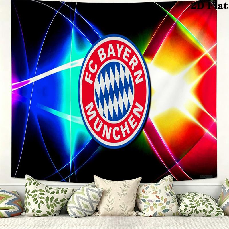 FC Bayern Munich Wall Tapestry Aesthetic Wall Hanging Printed Fabric Blanket Decorative Tapestries for Bedroom Living Room Home Decor