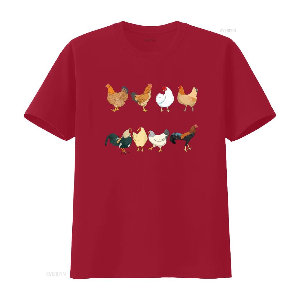 T-shirt Poulets Amateurs de Poulets Propriétaires Éleveurs s vintage Lavé mode Haut Pour le Quotidien Élégant homme Confortable