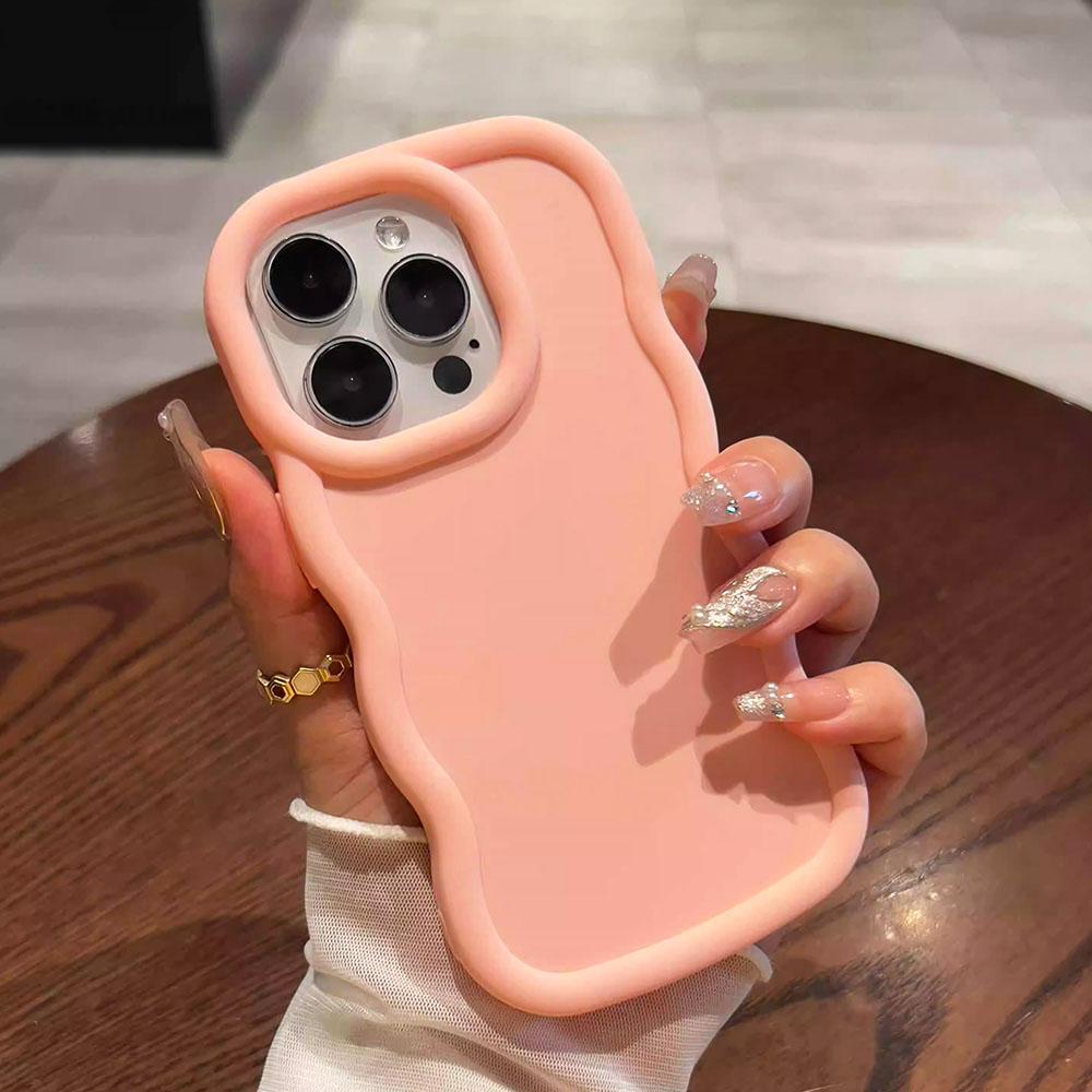 Case for Samsung Galaxy A53 A50 A50S A35 A34 A32 A30 A26 A25 A24 A23 A22 A21S A20S A13 4G M54 5G Soft Cover Wave Curved Edge