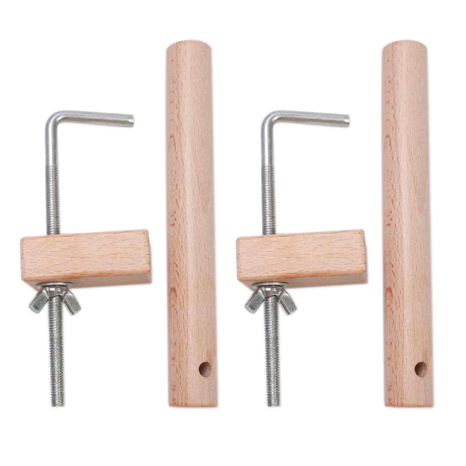 

Durable Weaving Loom Webbing Holder Machine Woven Weaving Supplies DIY Craft Tools, Maple Warping Pegs Kit Sewing Tools One Size
