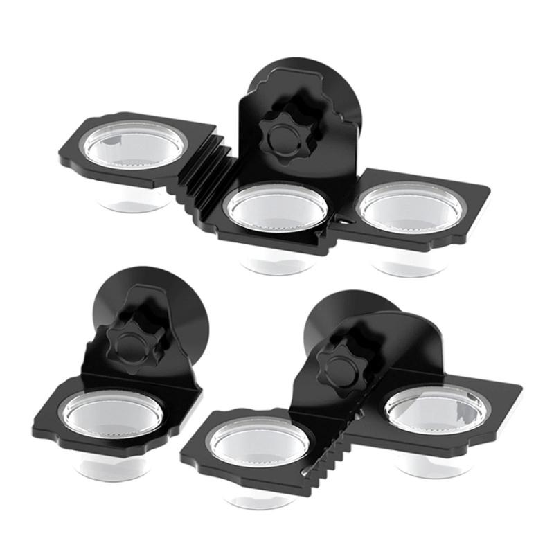 Reptile Terrariums Wall Mount Feeder Multiple Bowl Feeding Dish with Suction Cup for Small Pet Easy Mounting