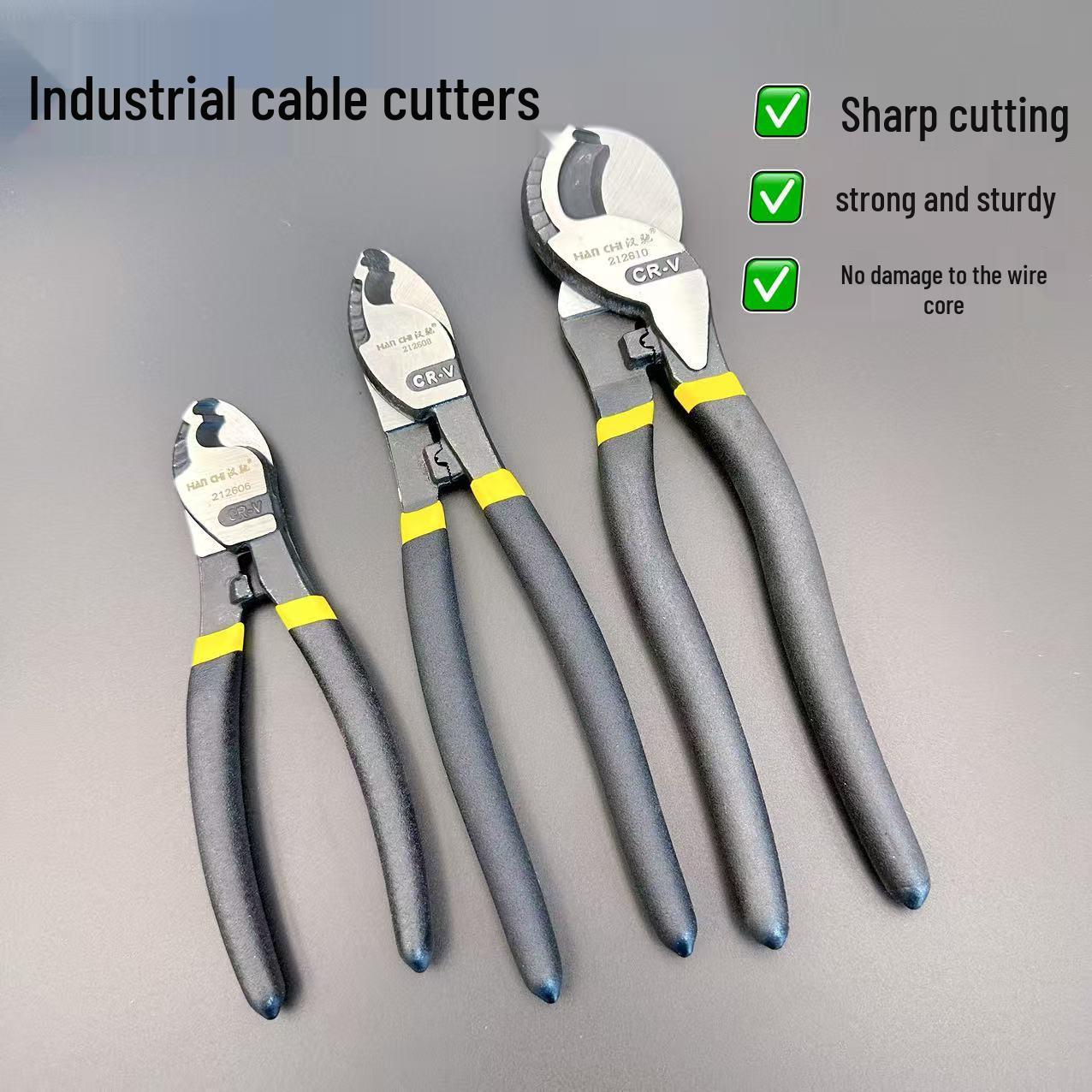

Экономящие силы электрика кусачки для кабеля и плоскогубцы 6-inch cable cutter pliers