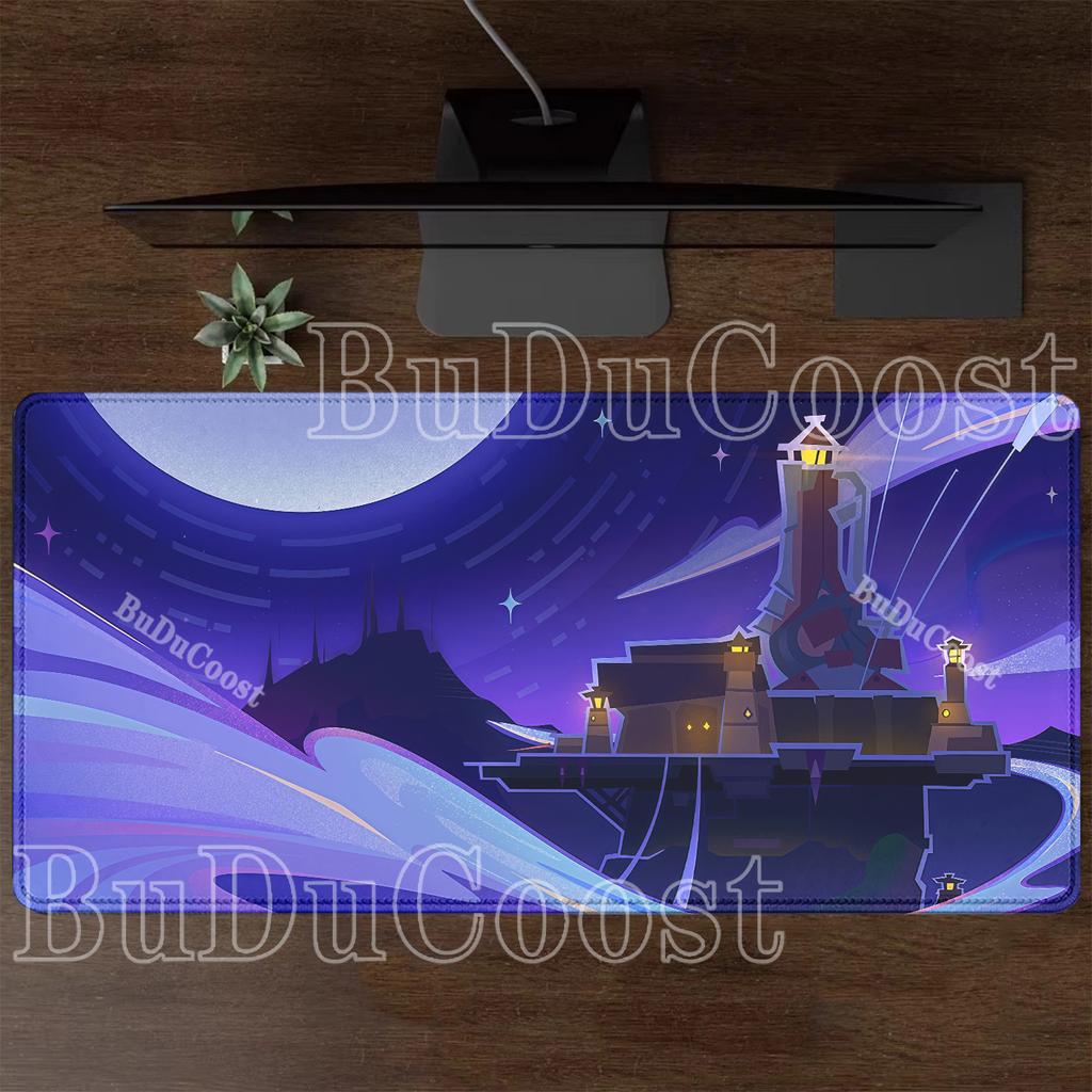 Gaming Genshin Impact Large Mouse Pad PC Rubber Overlock XXL Mousepad PC Non-slip Base Offices Accessories HD Printing Desk Mat